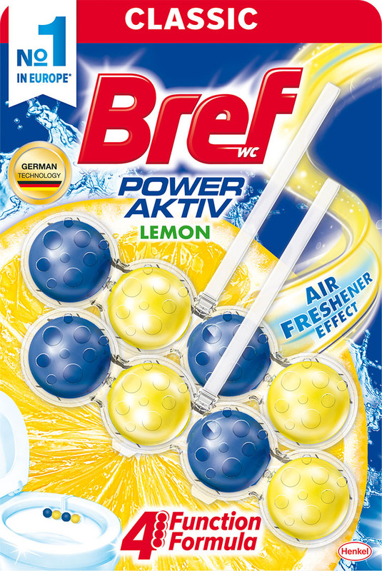 Блок для унітазу BREF лимон, 2х50г